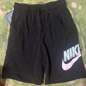 Nike Black Shorts with White Logo